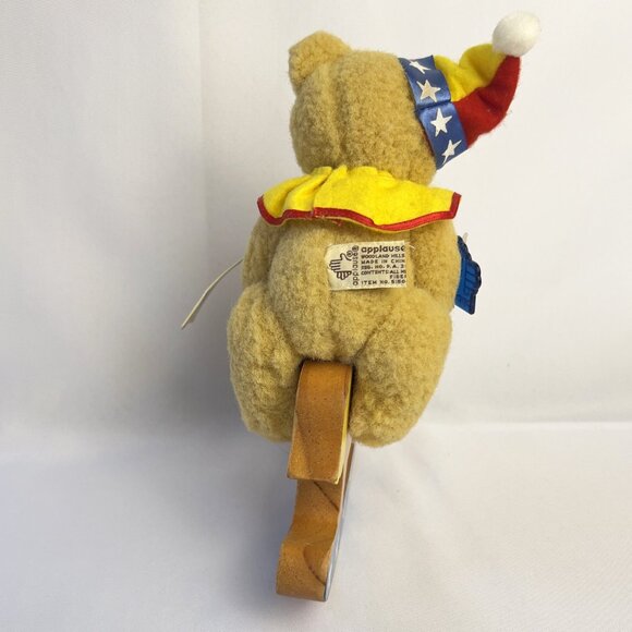 Applause Vintage Plush Teddy Bear Wood Rocking Horse Bears in Toyland 1976 - Picture 7 of 10
